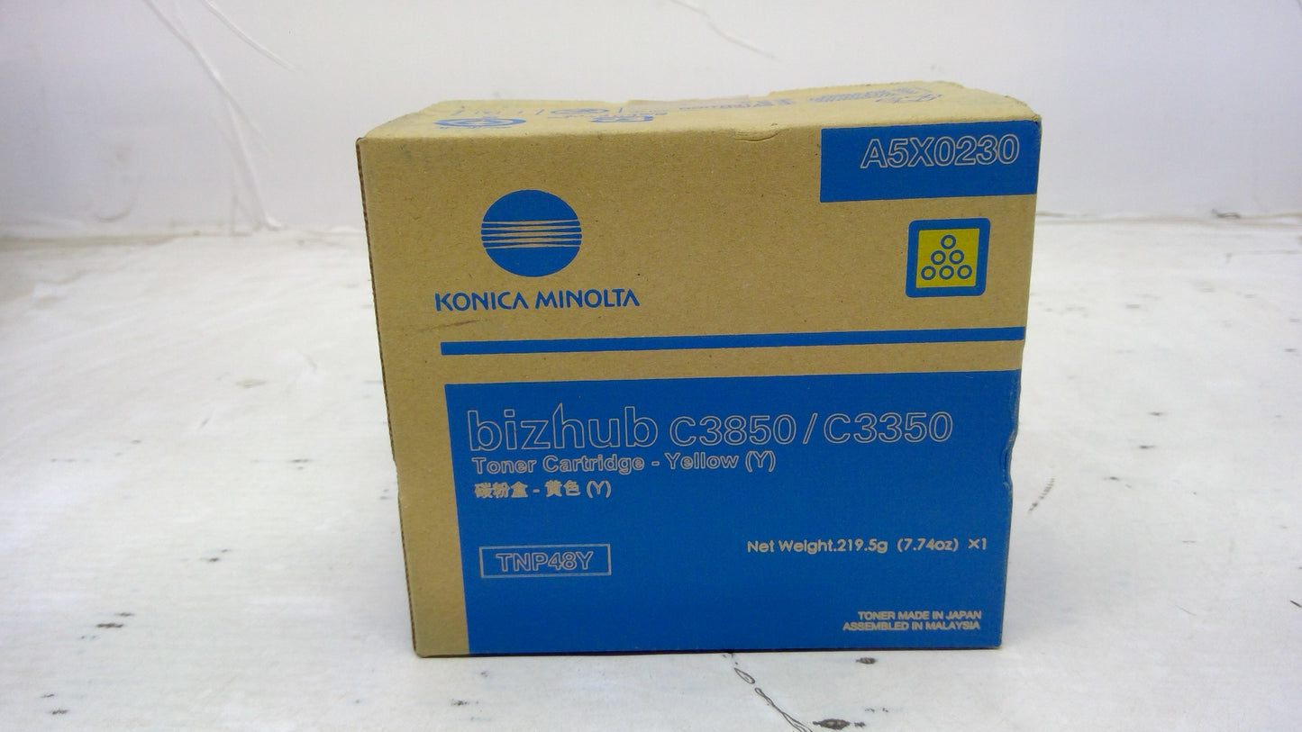 Genuine Konica Minolta TNP48Y (A5X0230) Yellow Toner