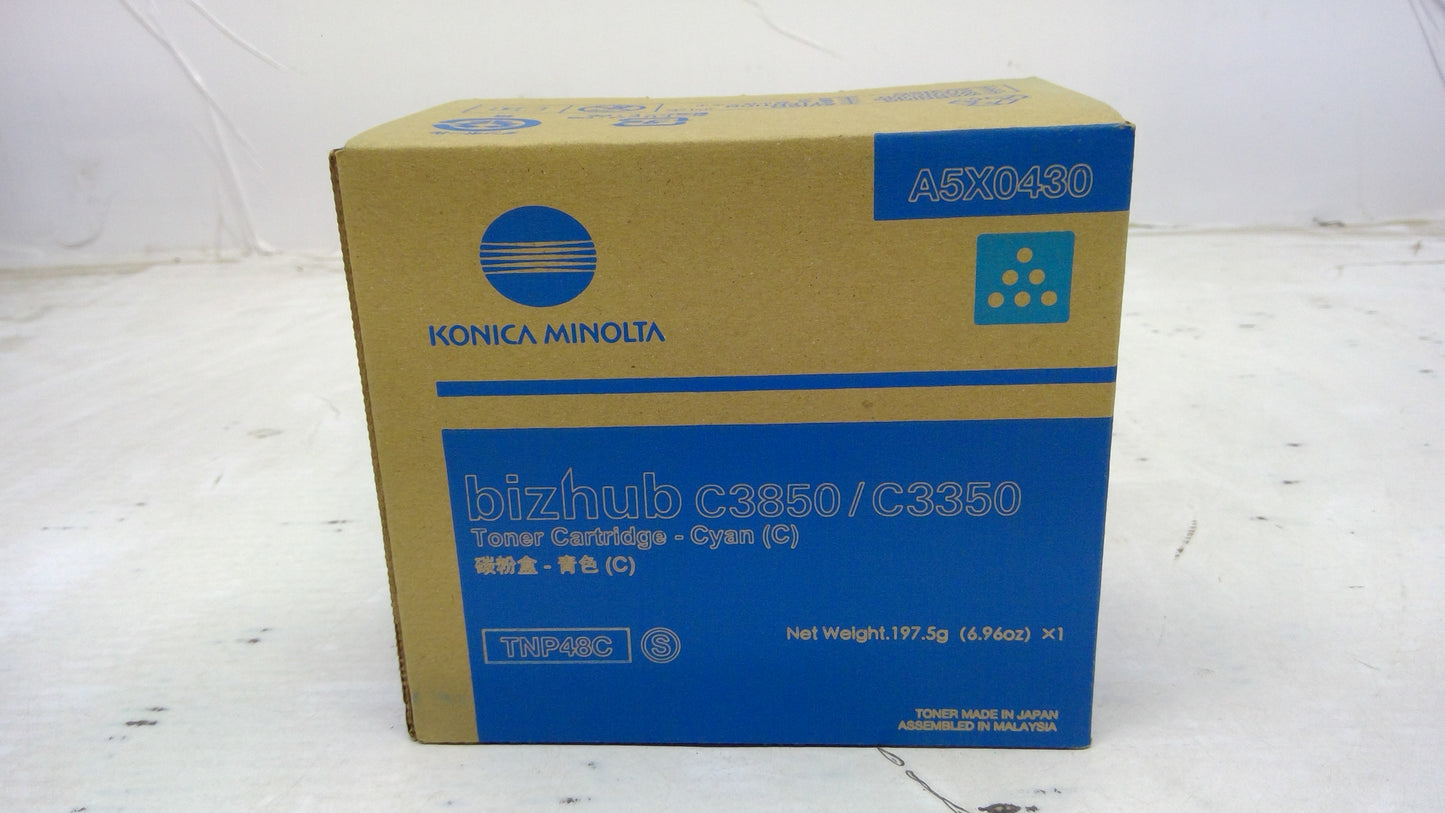 Genuine Konica Minolta TNP48C (A5X0430) Cyan Toner