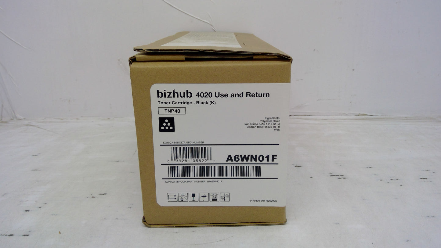 Genuine Konica Minolta A6WN01F (TNP40) Black Toner