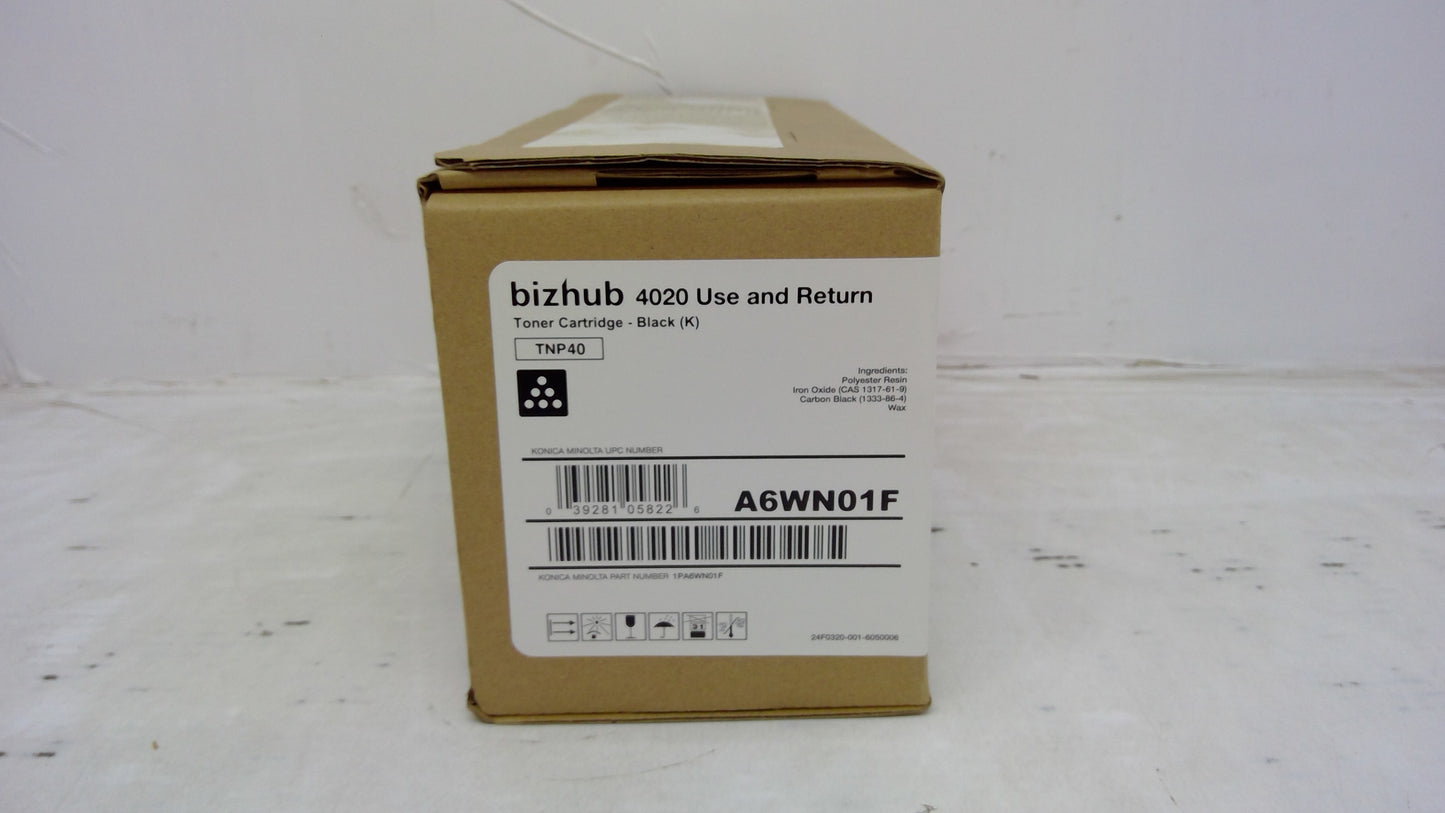 Genuine Konica Minolta A6WN01F (TNP40) Black Toner