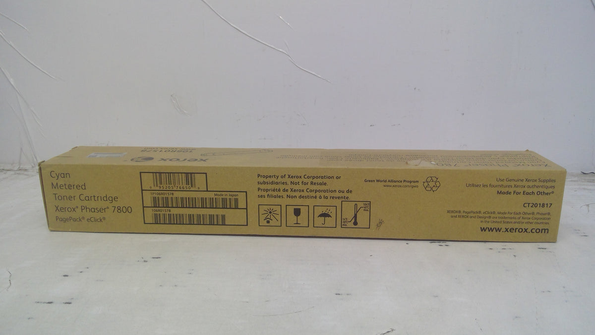 Genuine Xerox 106R01578 (106R1578) Cyan Metered Toner Cartridge