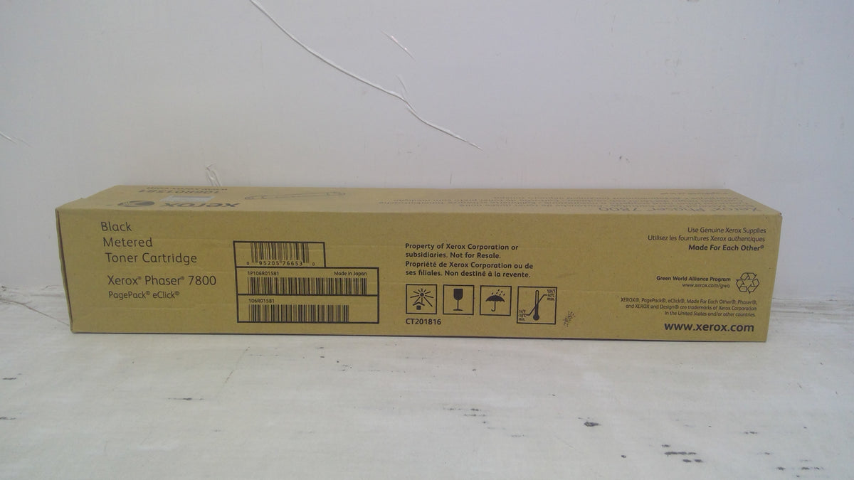 Genuine Xerox Phaser 7800 106R01581 (106R1581) Black Metered Toner Cartridge