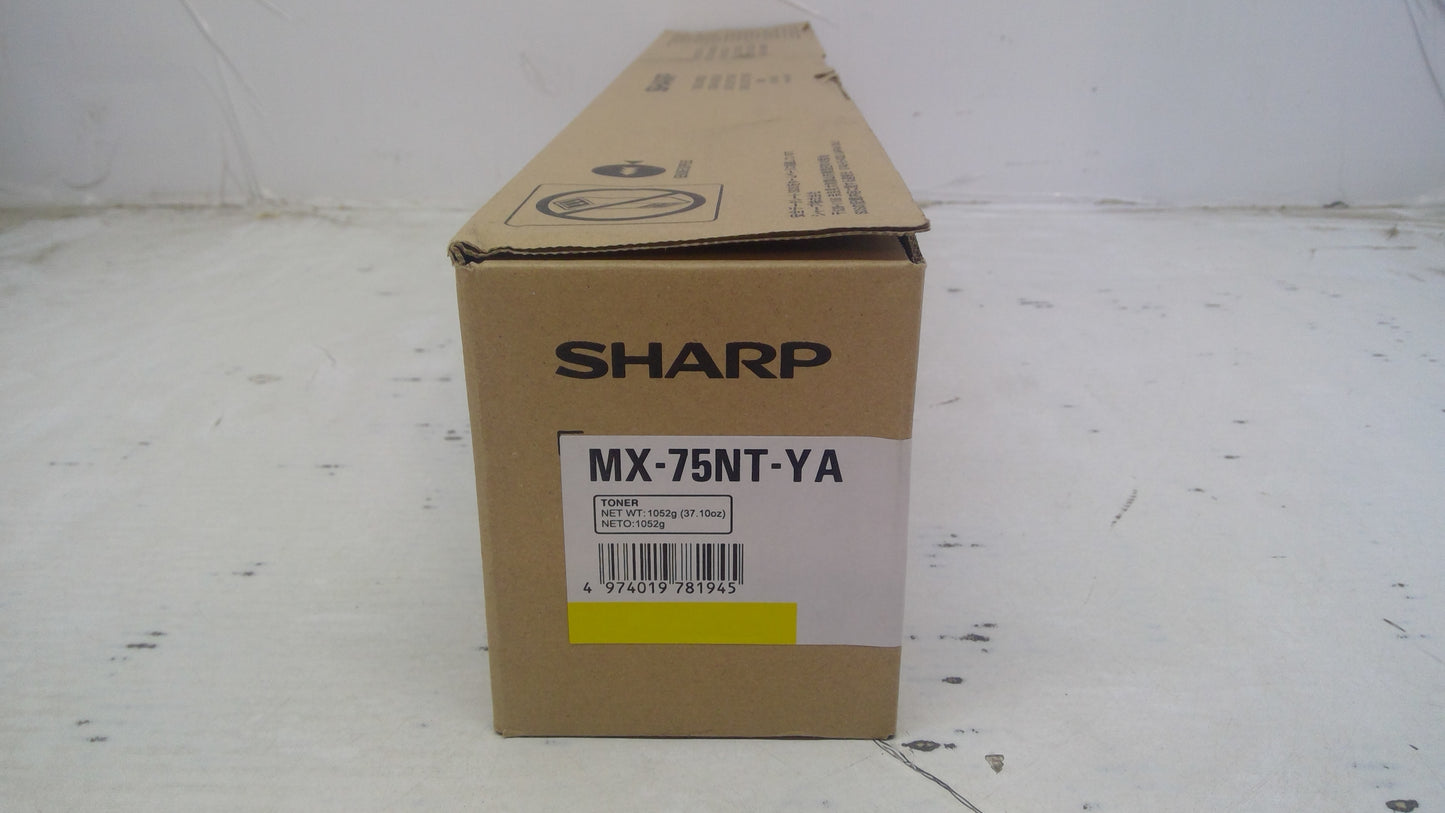 Genuine Sharp MX-75NT-YA High Yield Yellow Toner