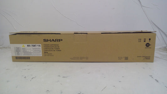 Genuine Sharp MX-75NT-YA High Yield Yellow Toner