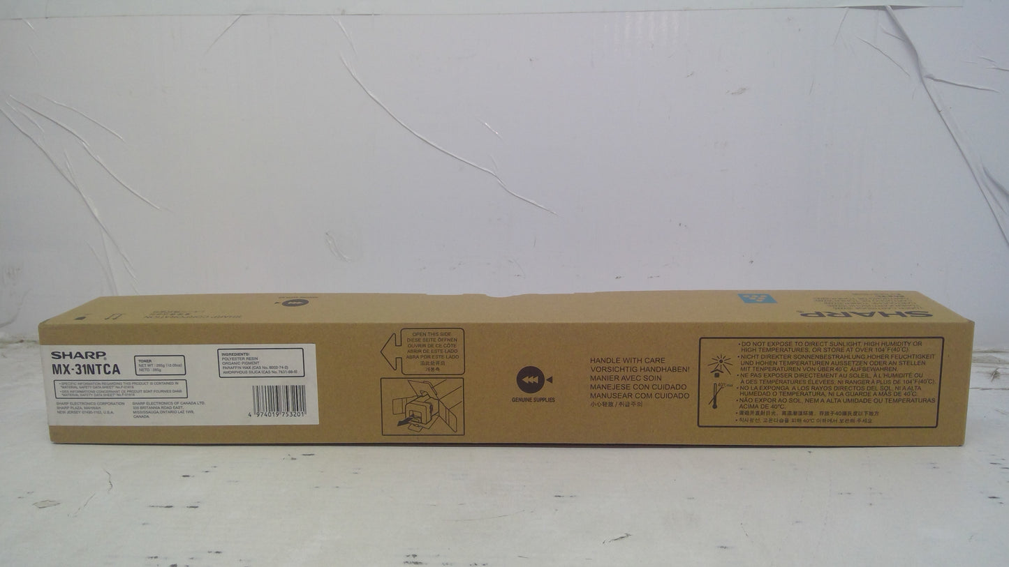 Genuine Sharp MX-31NTCA Cyan Toner