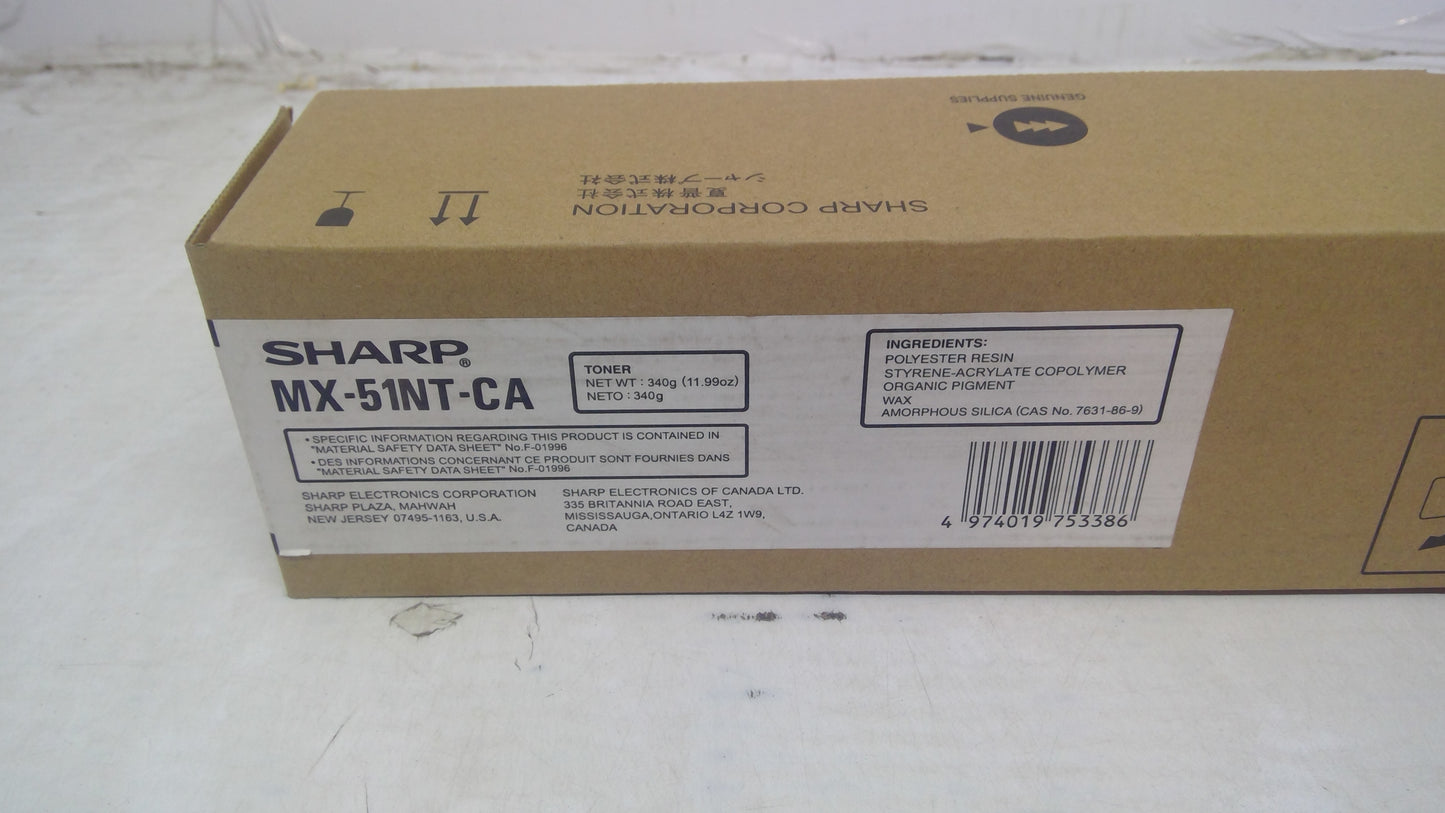 Genuine Sharp MX-51NT-CA Cyan Toner