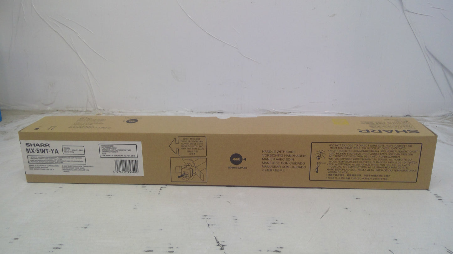 Genuine Sharp MX-51NT-YA Yellow Toner