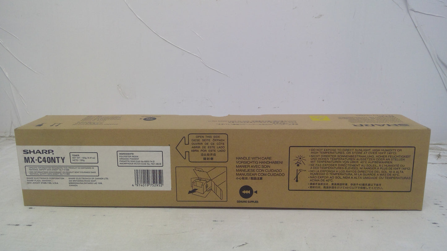 Genuine Sharp MX-C40NTY Yellow Toner