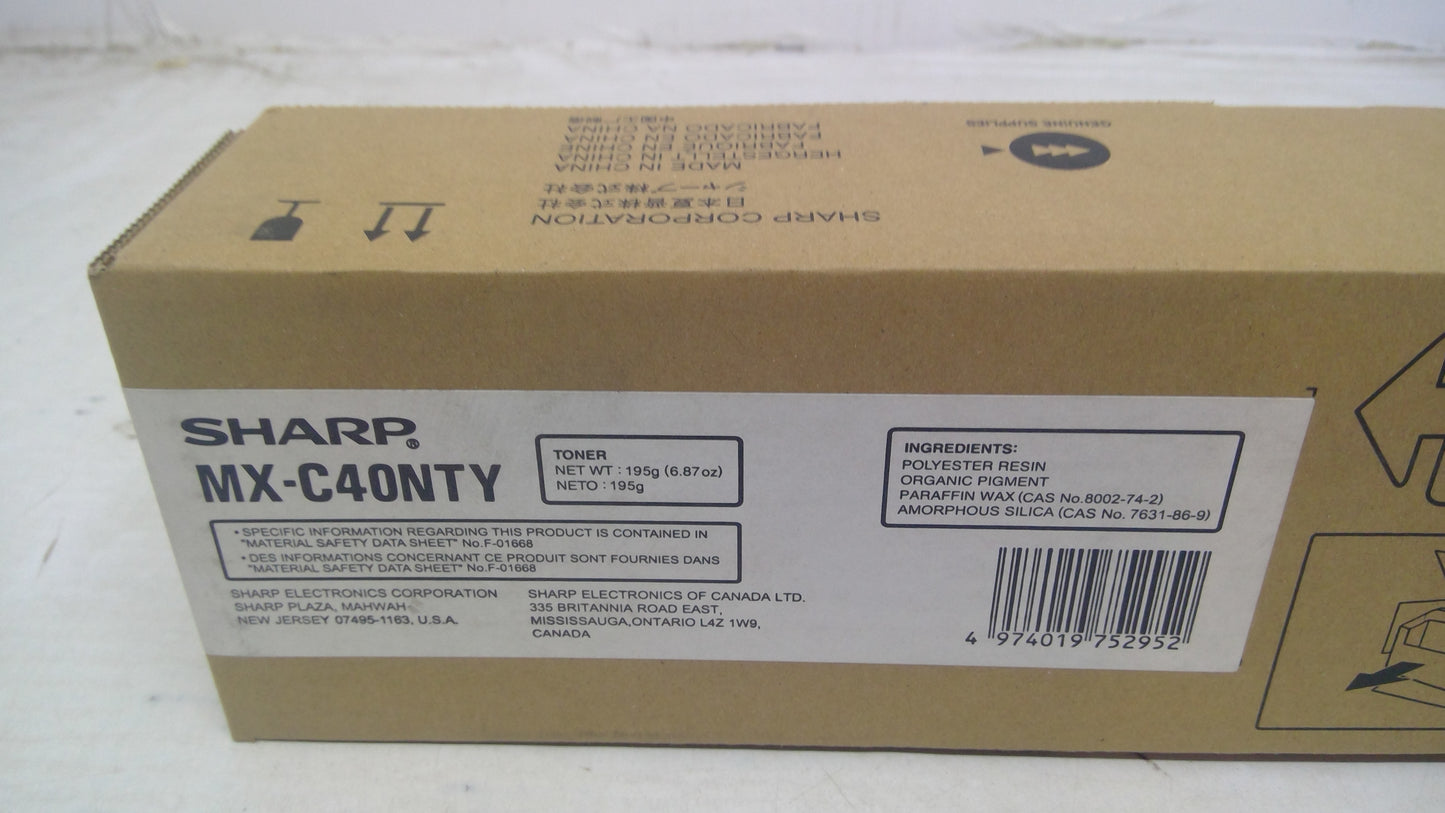 Genuine Sharp MX-C40NTY Yellow Toner