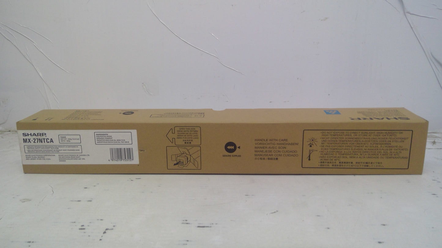 Genuine Sharp MX-27NTCA Cyan Toner