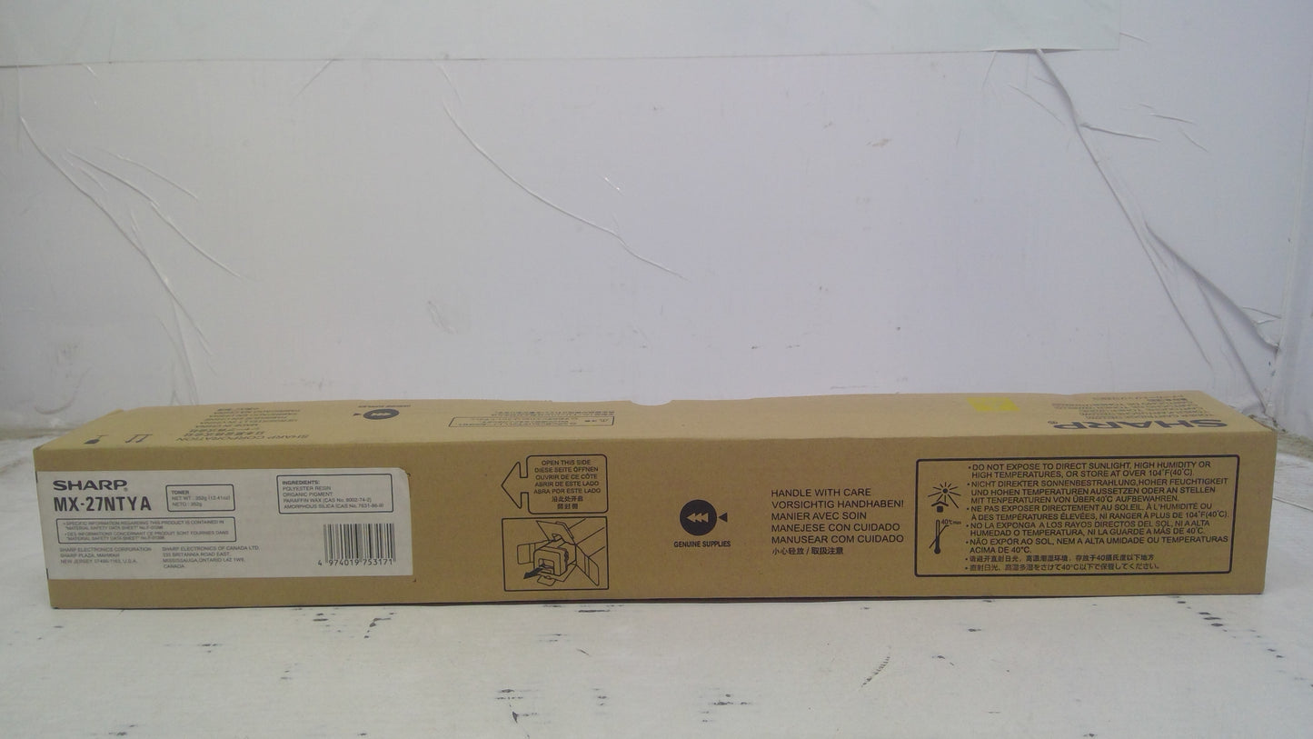 Genuine Sharp MX-27NTYA Yellow Toner
