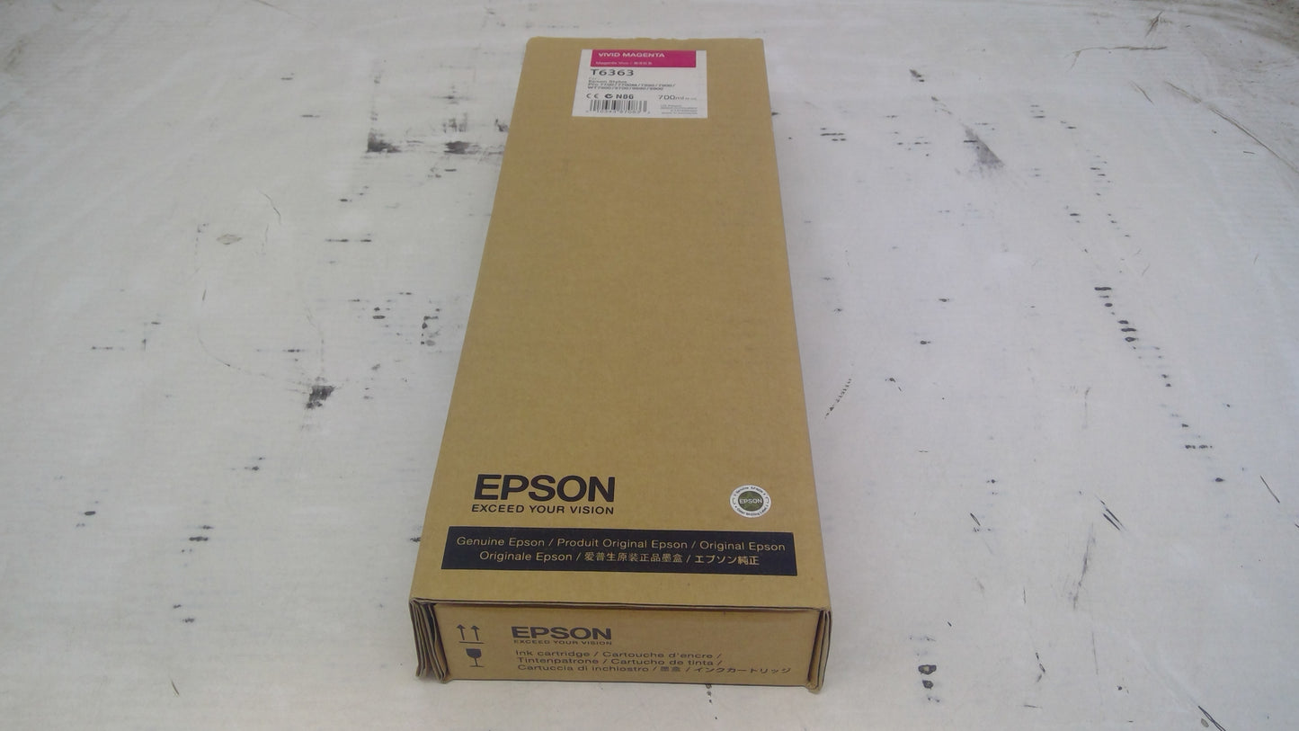 Genuine Epson T6363 (EXPIRED) Vivid Magenta Ink Epson Stylus Pro for 7700/7700M/7890/7900/WT7900/9700/9890/9900