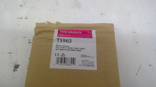 Genuine Epson Vivid Magenta T5963 (EXPIRED) for Epson Stylus Pro 7700/7700M/7890/7900/WT7900/9700/9890/9900