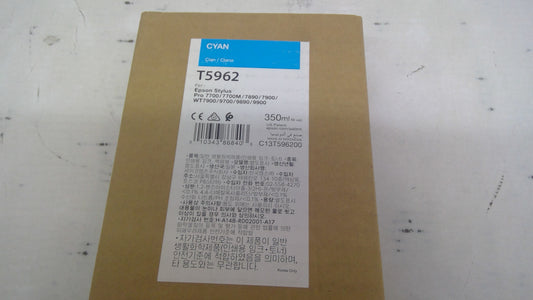 Epson T5962 Cyan Ink Cartridge (Expired) – Genuine OEM for Stylus Pro 7700/7900/9700/9900