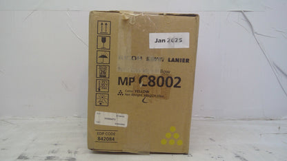 Genuine Ricoh Savin Lanier MP C8002 Yellow Print Cartridge (842084)