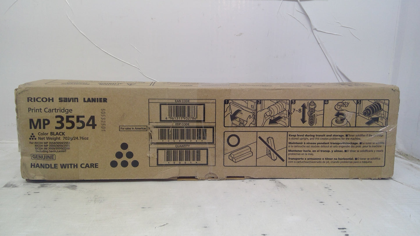 Genuine Ricoh Savin Lanier MP 3554 Black Toner 842124