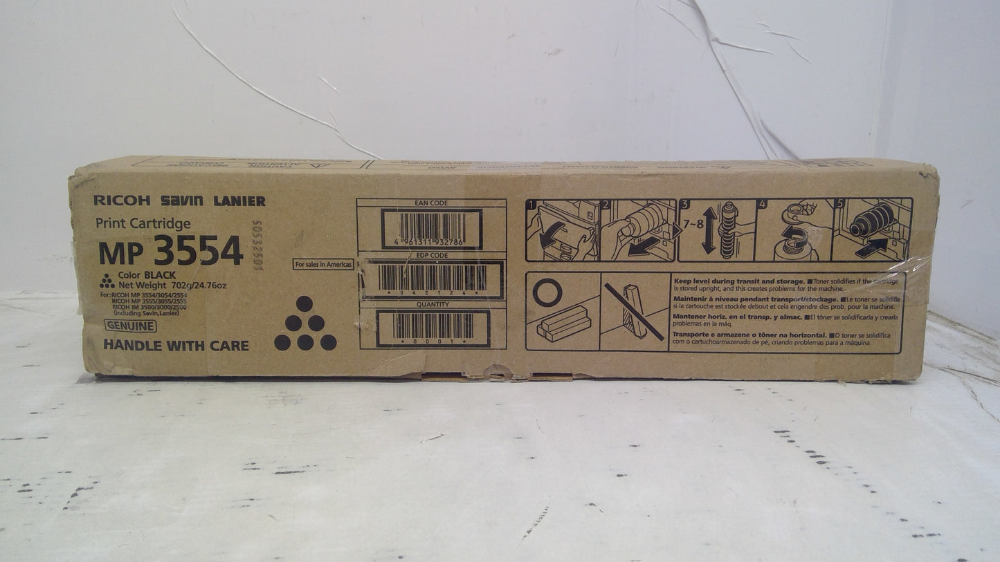 Genuine Ricoh Savin Lanier MP 3554 Black Toner 842124