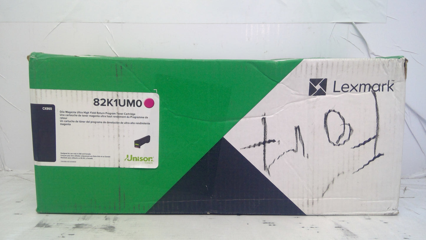 Genuine Lexmark 82K1UM0 Magenta High Yield Toner Cartridge for CX860