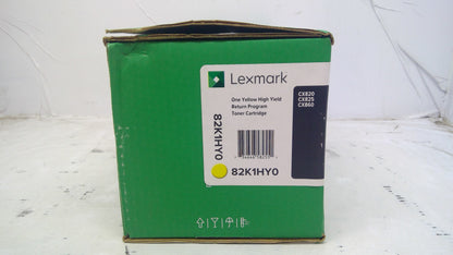 Genuine Lexmark 82K1HY0 Yellow High Yield Toner Cartridge for CX820/CX825/CX860