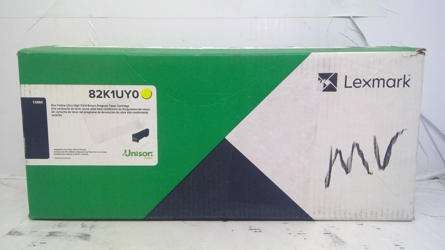 Genuine Lexmark 82K1UY0 Yellow Ultra High Yield Toner Cartridge for CX860