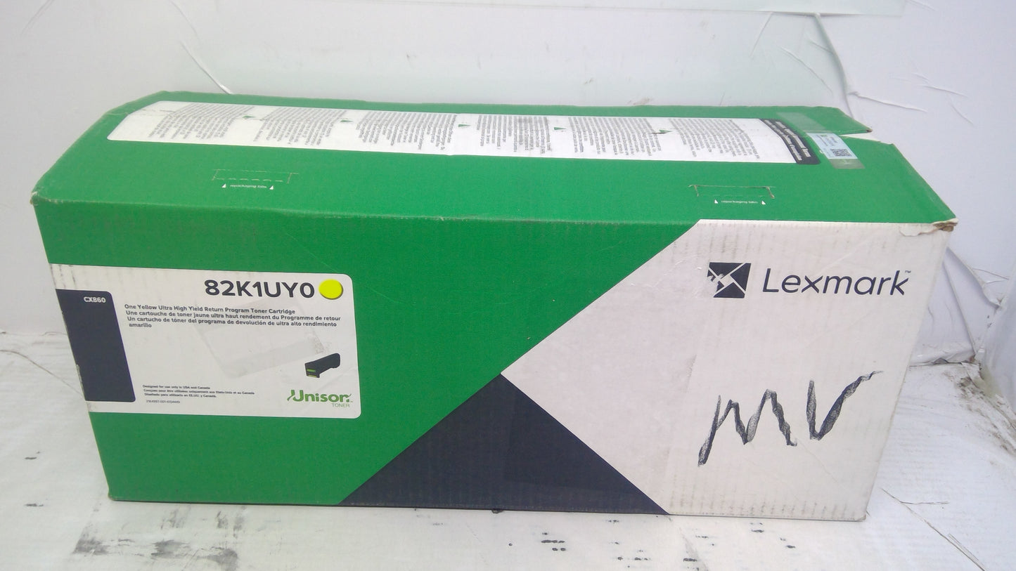 Genuine Lexmark 82K1UY0 Yellow Ultra High Yield Toner Cartridge for CX860