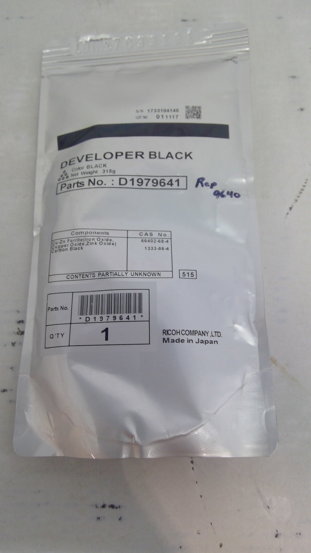 Genuine Ricoh MP 2554SP/6055SP Black Developer D1979641