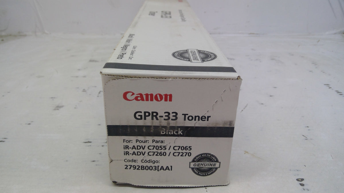 Genuine Canon GPR-33 Black Toner (2792B003AA) for iR-ADV C7055/C7065/C7260/C7270